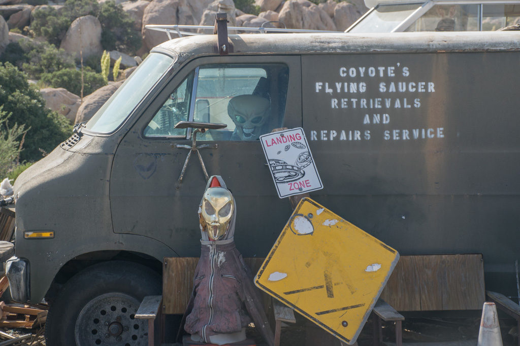 Van at Coyotes Flying Saucer Repair Shop
